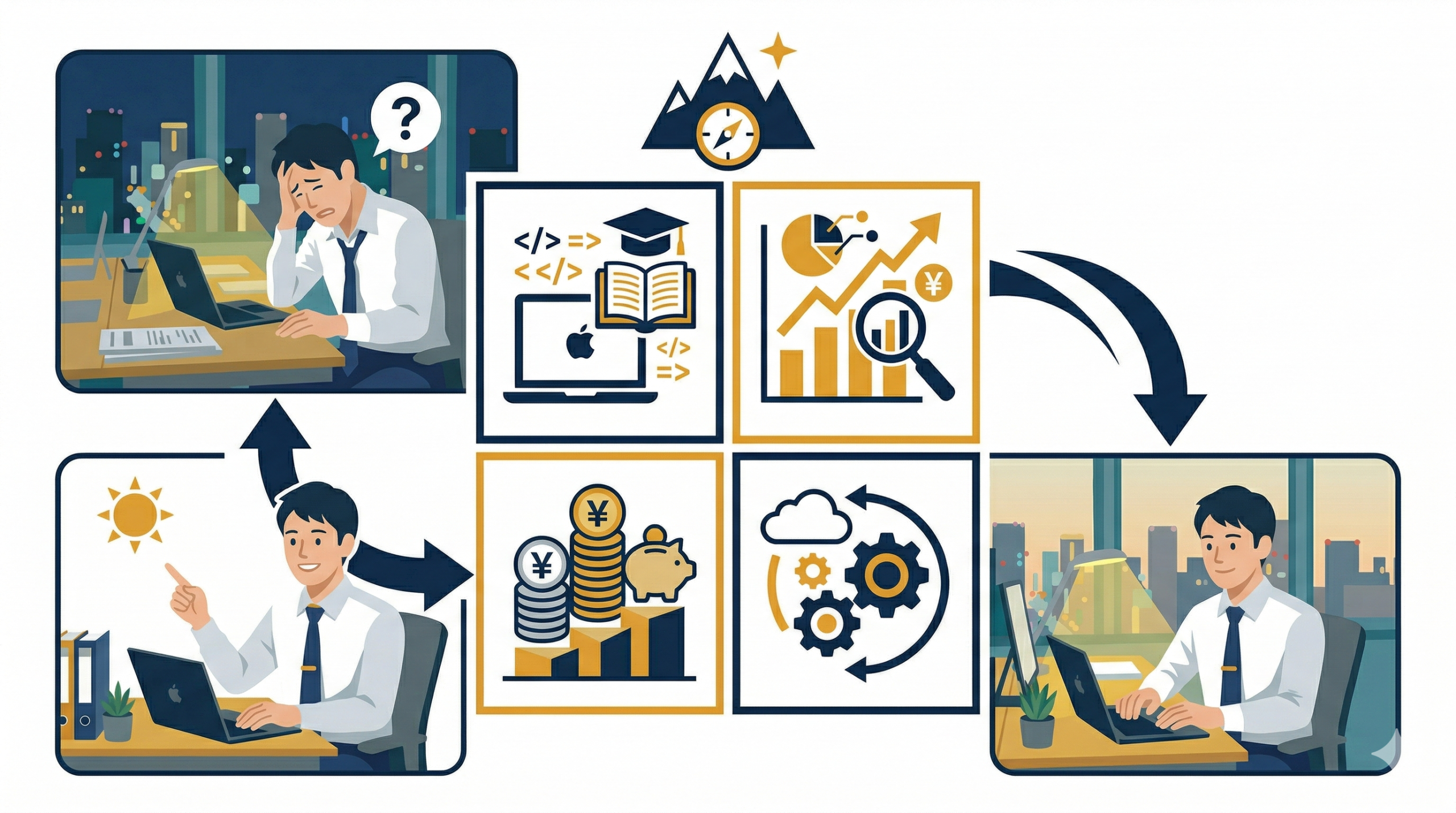 4つの条件を示す図解
