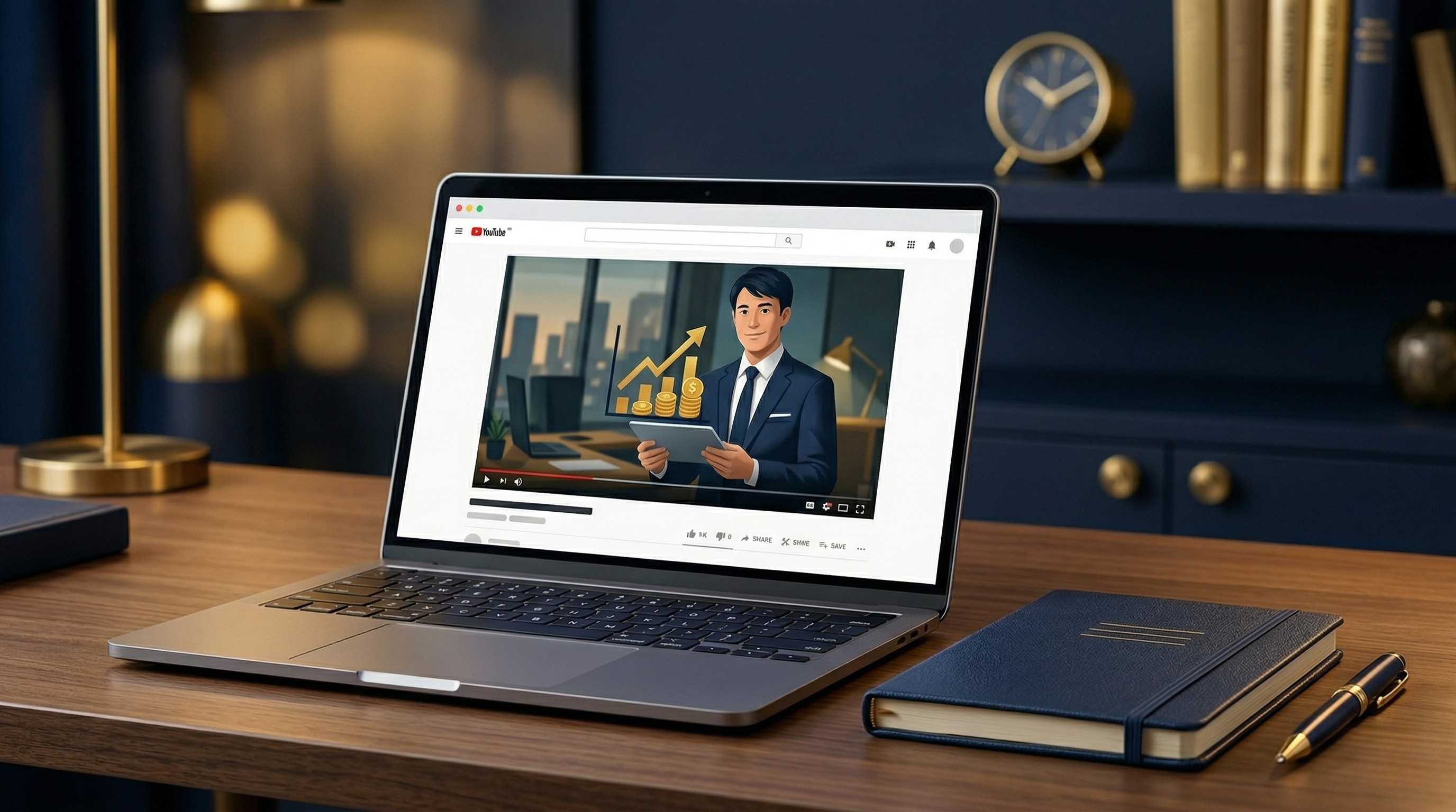 PCと講義動画のイメージ